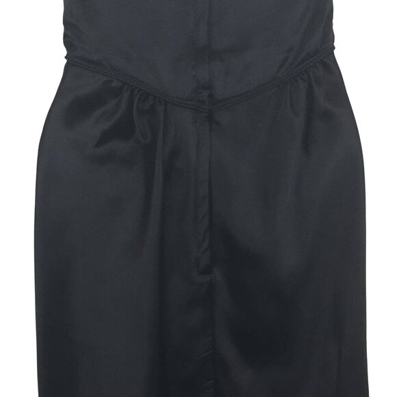 L.A. Glo Black and Gold Sequence Strapless Evening Dress with Bow Size 7B - Picture 9 of 12